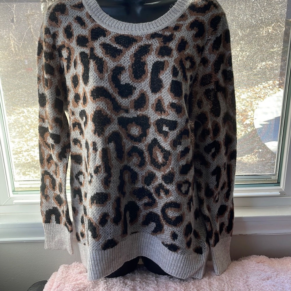 Liverpool leopard print sweater